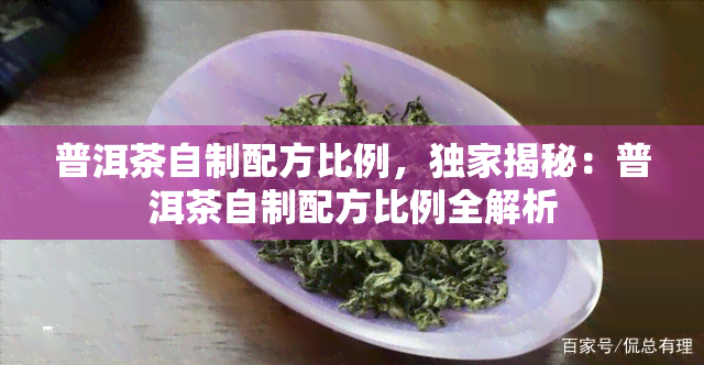 普洱茶自制配方比例，独家揭秘：普洱茶自制配方比例全解析