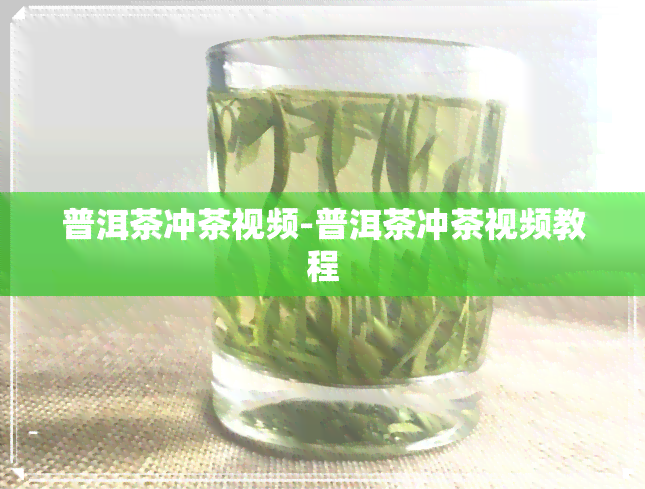 普洱茶冲茶视频-普洱茶冲茶视频教程