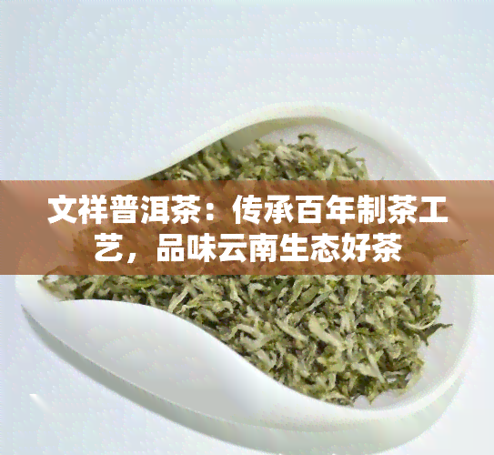 文祥普洱茶：传承百年制茶工艺，品味云南生态好茶