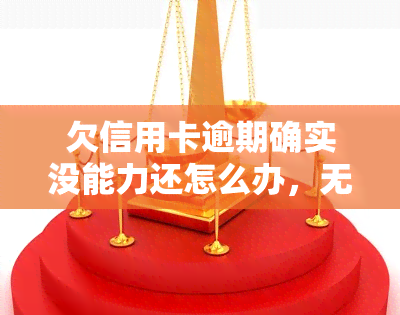 欠信用卡逾期确实没能力还怎么办，无能为力？信用卡逾期了该怎么办？