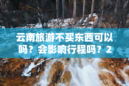 云南旅游不买东西可以吗？会影响行程吗？2020年的经验分享