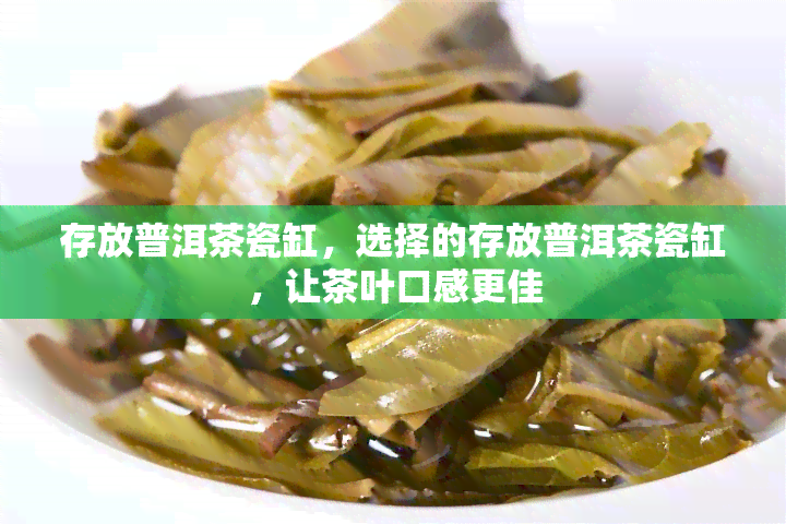 存放普洱茶瓷缸，选择的存放普洱茶瓷缸，让茶叶口感更佳