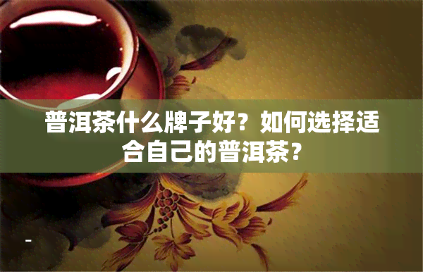 普洱茶什么牌子好？如何选择适合自己的普洱茶？