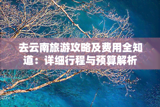 去云南旅游攻略及费用全知道：详细行程与预算解析