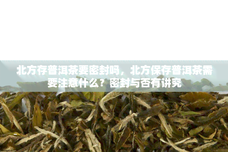 北方存普洱茶要密封吗，北方保存普洱茶需要注意什么？密封与否有讲究