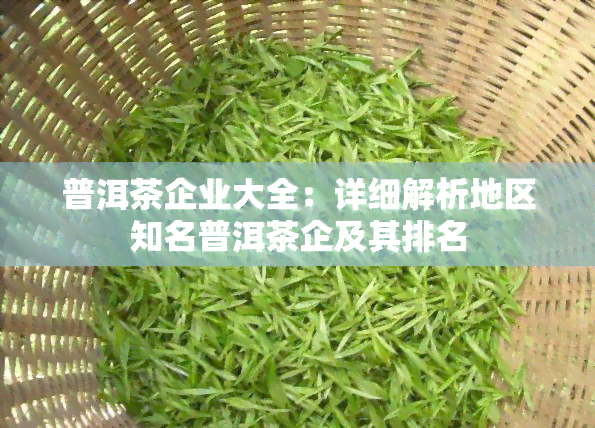 普洱茶企业大全：详细解析地区知名普洱茶企及其排名