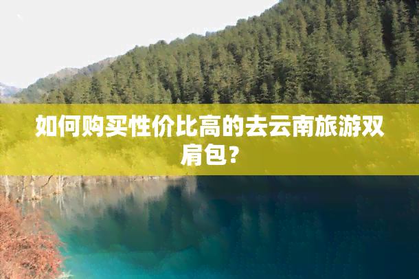 如何购买性价比高的去云南旅游双肩包？