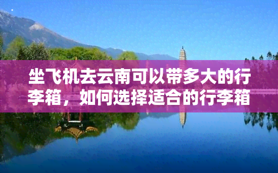 坐飞机去云南可以带多大的行李箱，如何选择适合的行李箱：坐飞机去云南旅行的大小参考