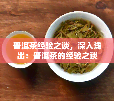 普洱茶经验之谈，深入浅出：普洱茶的经验之谈