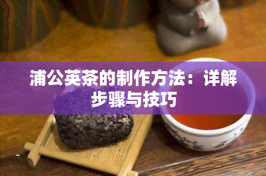 浦公英茶的制作方法：详解步骤与技巧