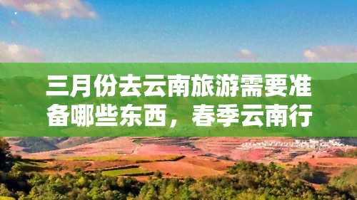 三月份去云南旅游需要准备哪些东西，春季云南行：三月出游必备清单