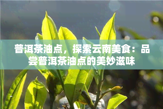 普洱茶油点，探索云南美食：品尝普洱茶油点的美妙滋味