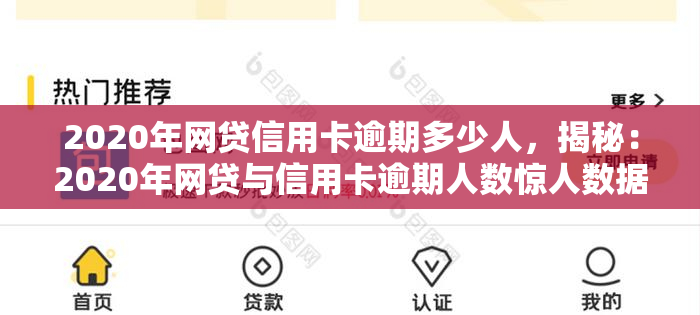 2020年网贷信用卡逾期多少人，揭秘：2020年网贷与信用卡逾期人数惊人数据