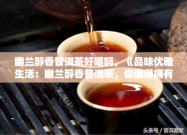 幽兰醇香普洱茶好喝吗，《品味优雅生活：幽兰醇香普洱茶，你值得拥有》