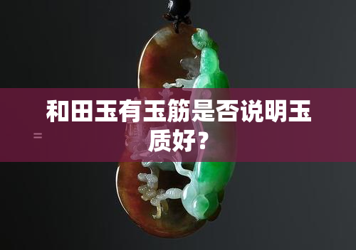 和田玉有玉筋是否说明玉质好？