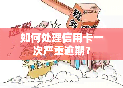 如何处理信用卡一次严重逾期？