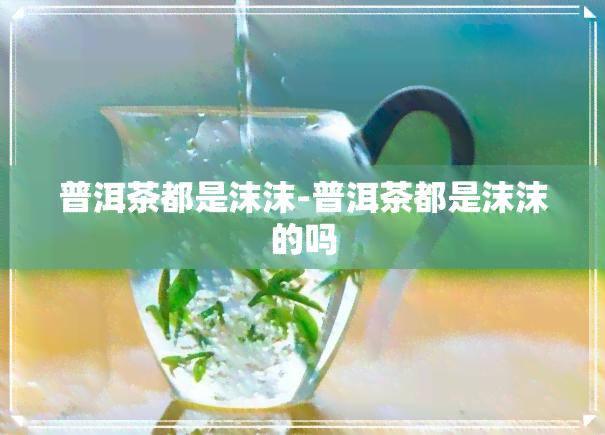 普洱茶都是沫沫-普洱茶都是沫沫的吗