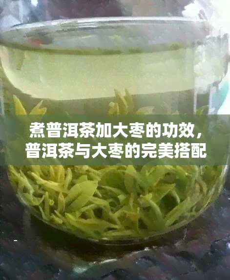 煮普洱茶加大枣的功效，普洱茶与大枣的完美搭配：煮出健养生的好味道！