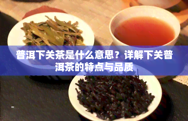 普洱下关茶是什么意思？详解下关普洱茶的特点与品质