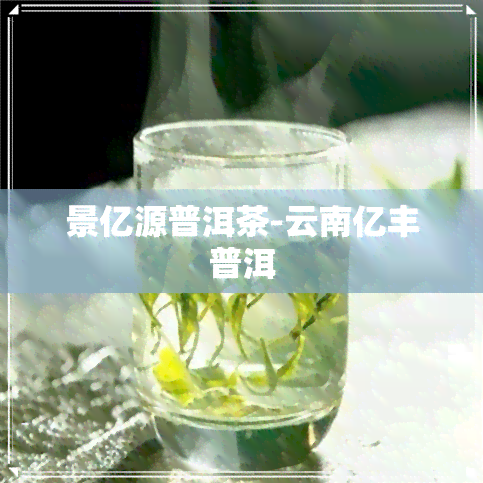 景亿源普洱茶-云南亿丰普洱