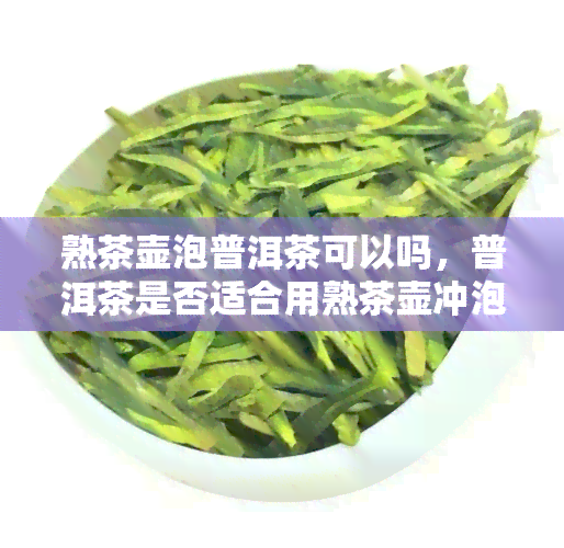 熟茶壶泡普洱茶可以吗，普洱茶是否适合用熟茶壶冲泡？