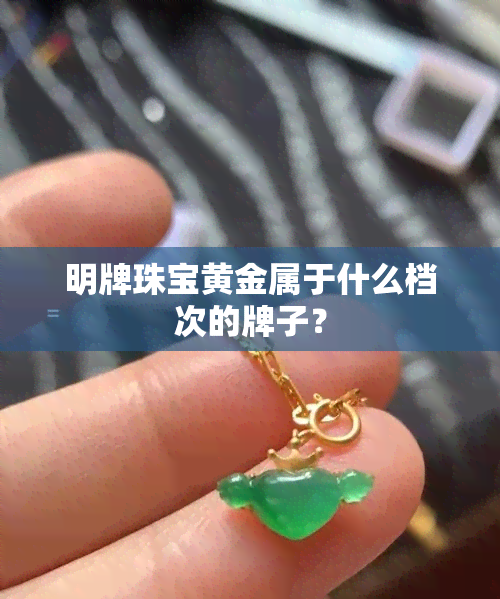 明牌珠宝黄金属于什么档次的牌子？