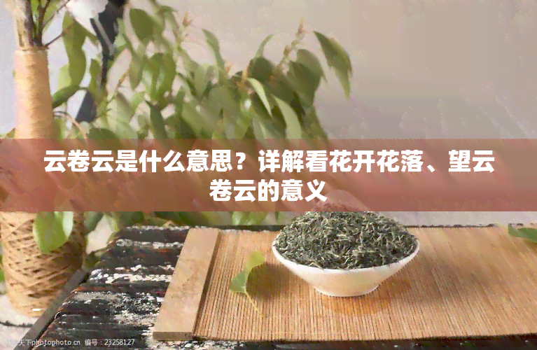 云卷云是什么意思？详解看花开花落、望云卷云的意义