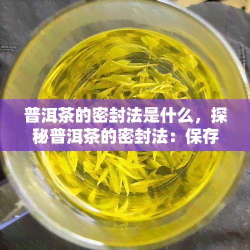 普洱茶的密封法是什么，探秘普洱茶的密封法：保存之道解析