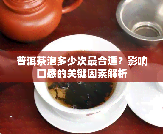 普洱茶泡多少次最合适？影响口感的关键因素解析