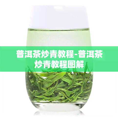 普洱茶炒青教程-普洱茶炒青教程图解