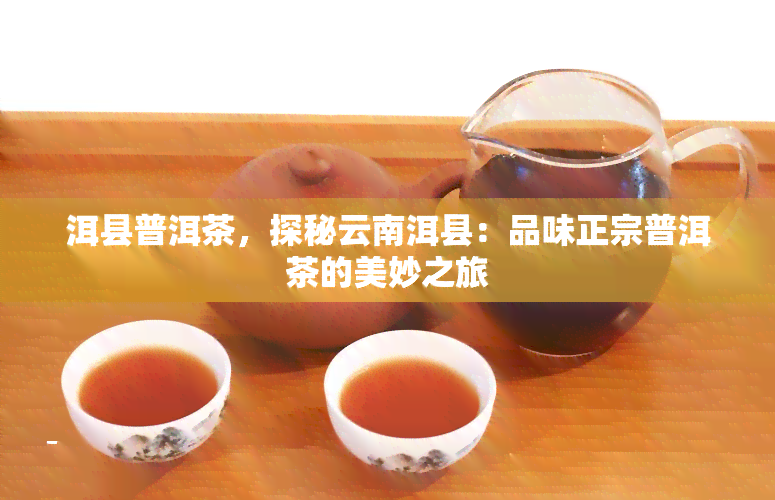 洱县普洱茶，探秘云南洱县：品味正宗普洱茶的美妙之旅