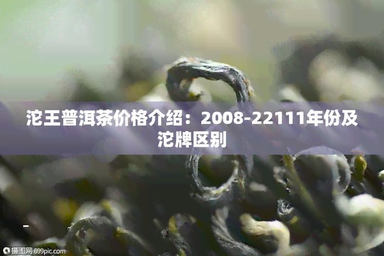 沱王普洱茶价格介绍：2008-22111年份及沱牌区别