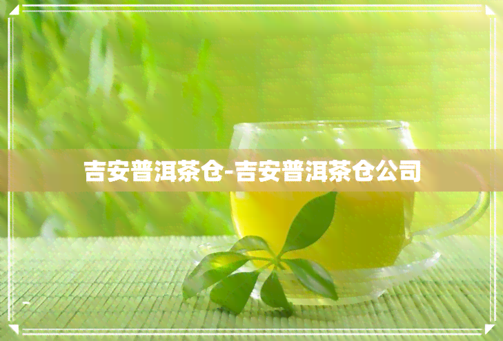 吉安普洱茶仓-吉安普洱茶仓公司