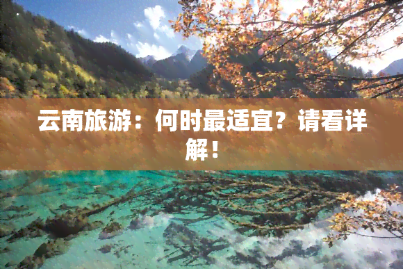 云南旅游：何时最适宜？请看详解！