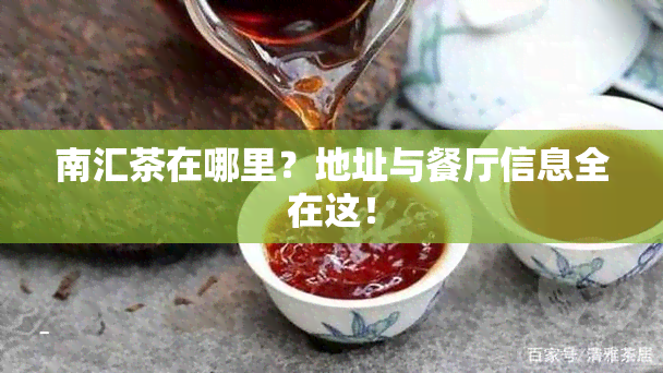 南汇茶在哪里？地址与餐厅信息全在这！