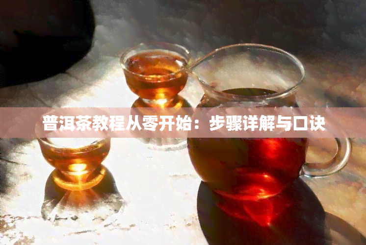 普洱茶教程从零开始：步骤详解与口诀