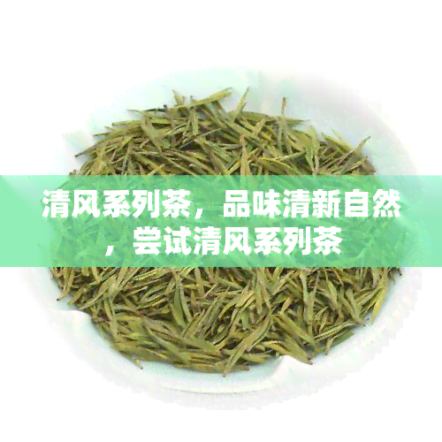 清风系列茶，品味清新自然，尝试清风系列茶