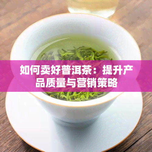 如何卖好普洱茶：提升产品质量与营销策略