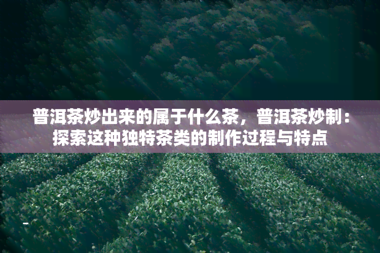 普洱茶炒出来的属于什么茶，普洱茶炒制：探索这种独特茶类的制作过程与特点