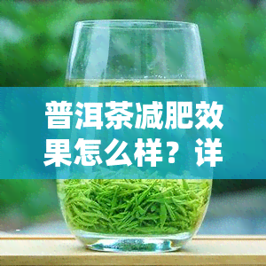 普洱茶减肥效果怎么样？详细解析其科学性和有效性