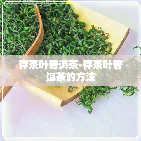 存茶叶普洱茶-存茶叶普洱茶的方法