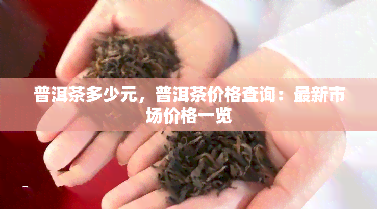 普洱茶多少元，普洱茶价格查询：最新市场价格一览