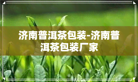 济南普洱茶包装-济南普洱茶包装厂家