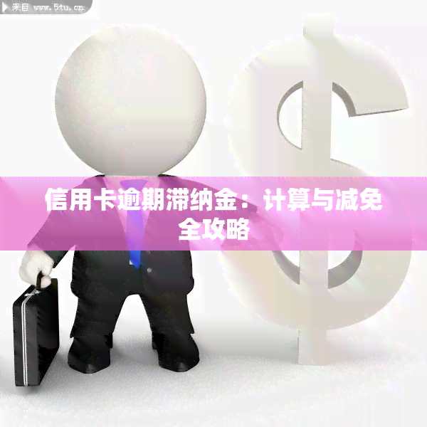 信用卡逾期滞纳金：计算与减免全攻略