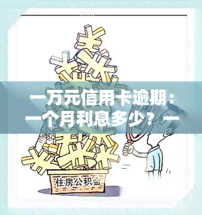 一万元信用卡逾期：一个月利息多少？一天多少钱？