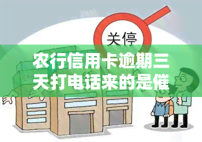 农行信用卡逾期三天打电话来的是公司的吗，关于农行信用卡逾期三天的问题，是农行直接处理还是委托给公司进行？