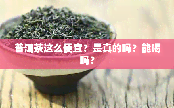 普洱茶这么便宜？是真的吗？能喝吗？