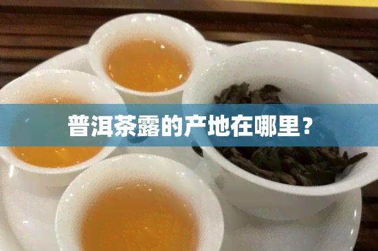 普洱茶露的产地在哪里？