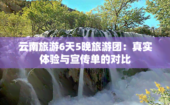 云南旅游6天5晚旅游团：真实体验与宣传单的对比