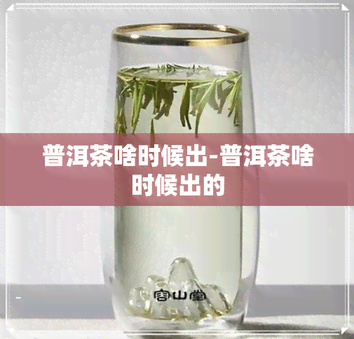 普洱茶啥时候出-普洱茶啥时候出的